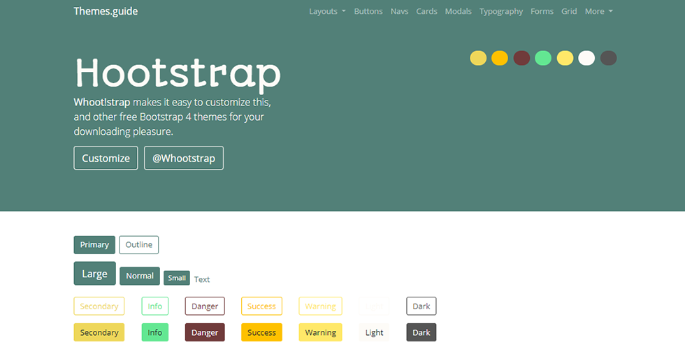 Screenshot Hootstrap